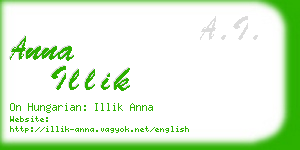 anna illik business card